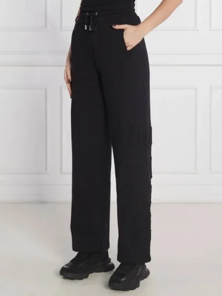 GCDS Pantaloni de trening | high waist negru