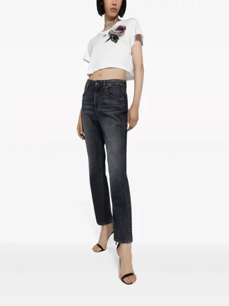 Boyfriend tipo džinsai Dolce & Gabbana juoda