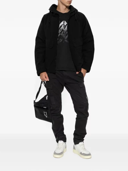 Tricou Moose Knuckles cu imagine negru