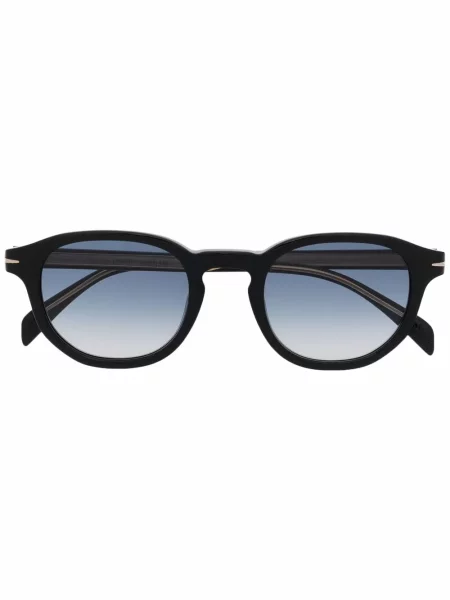 Ochelari de soare rotunzi Eyewear By David Beckham cu gradient negru