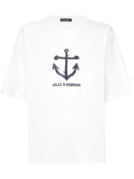 Tricou Dolce & Gabbana cu imagine alb