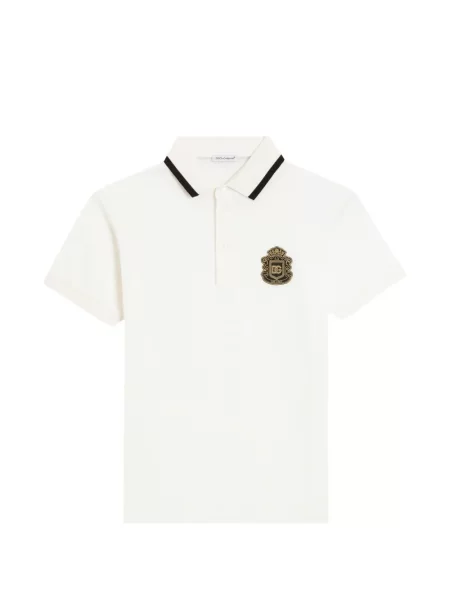 Koszulka polo dziecięca Dolce And Gabbana biała