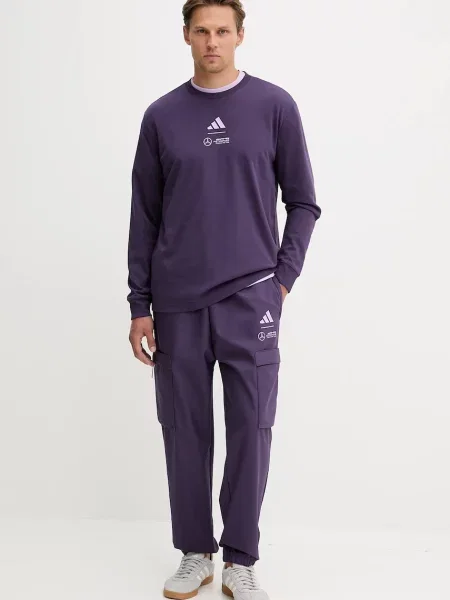 Штани adidas x Mercedes фіолетовий