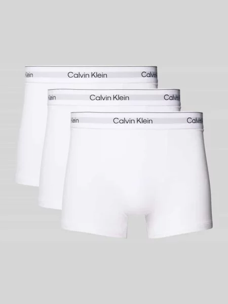 Majtki z elastycznym paskiem z logo w zestawie 3 szt. Calvin Klein Underwear biały
