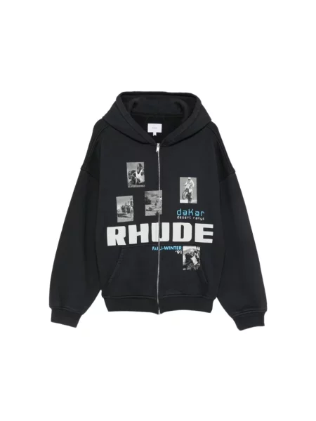 Bluza z kapturem Rhude z kapturem czarna
