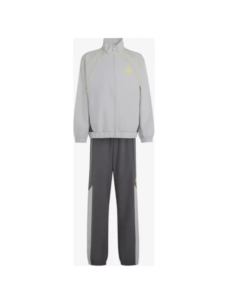 Dres junior adidas Color Block Woven jasnoszary ciemnoszary żółty junior szary