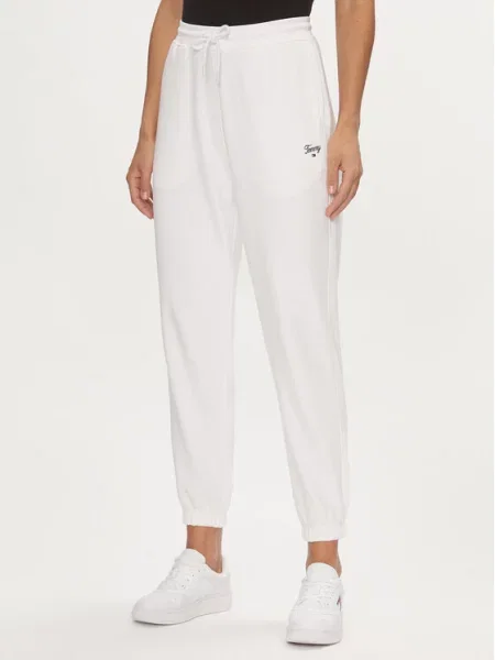 Spodnji del trenirke Tommy Jeans bela