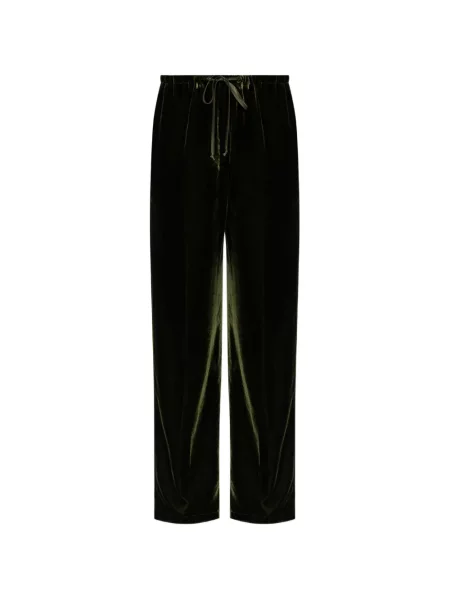 Pantaloni Forte_forte de catifea verde