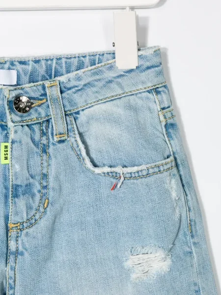Szorty jeansowe dziecięce Msgm niebieskie