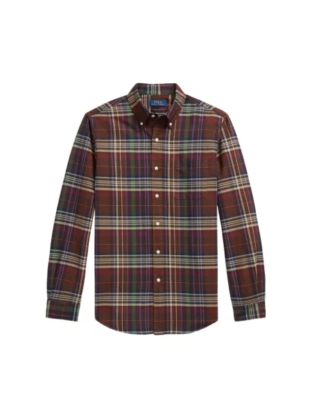 Koszula Polo Ralph Lauren casual brązowa