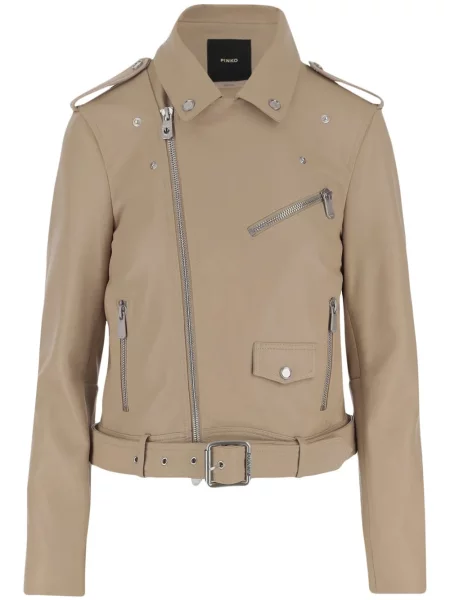 Kurtka skórzana Pinko biker