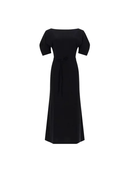 Sukienka Lemaire z odkrytymi ramionami czarna
