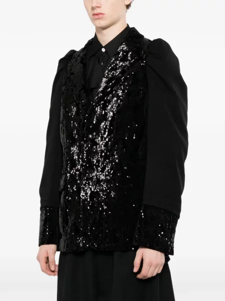 Μπλέιζερ Comme Des Garçons Homme Plus με παγιέτες μαύρο