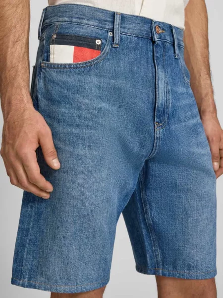 Szorty jeansowe o kroju regular fit z czystej bawełny Tommy Jeans niebieskie