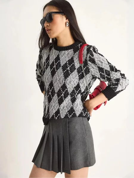 Bianco Lucci Pulover Pullover' črna