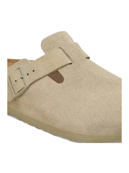 Birkenstock Klapki Boston Leve Zielony beżowe