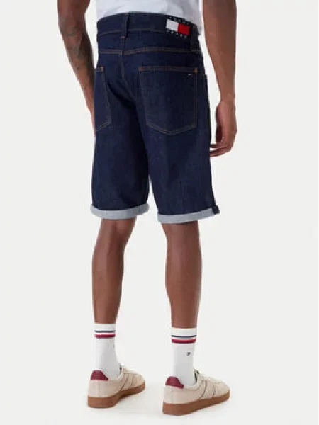 Tommy Jeans Džinsiniai šortai Ronnie Tamsiai mėlyna