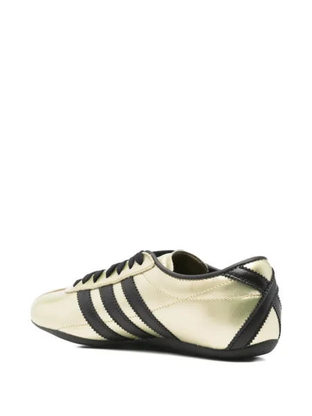 Bluza Adidas z dekoltem w serek z nadrukiem złota