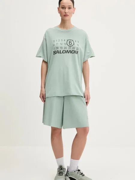 Maison Margiela t-shirt turkusowy zielona