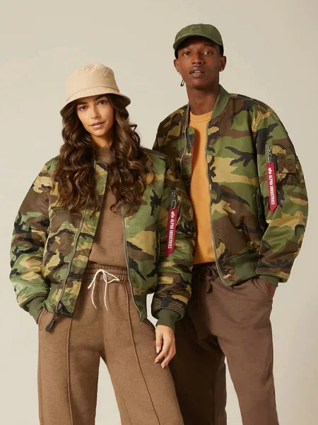 Бомбер Alpha Industries зеленый