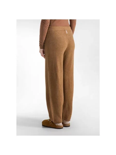 Pantaloni Deha tricotate maro