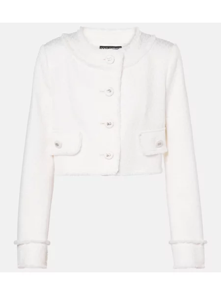 Geacă Dolce&gabbana de lână alb