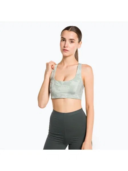 Olcsóbban. Calvin Klein Medium Support digitális rockform aop fitness melltartó. Méret: XL szürke
