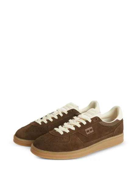 Szarvasbőr sneaker Tommy Hilfiger barna
