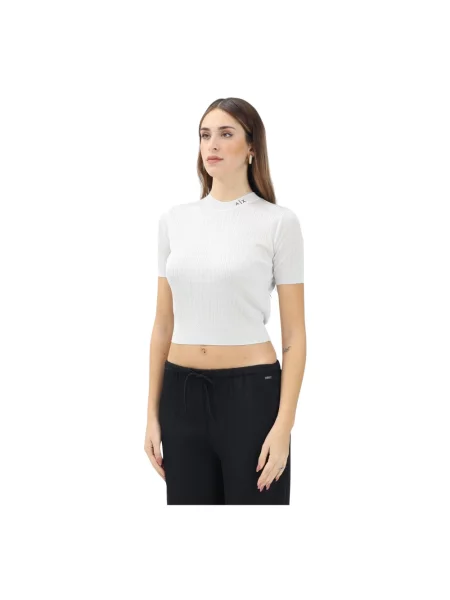 Dzianinowy sweter Armani Exchange szary