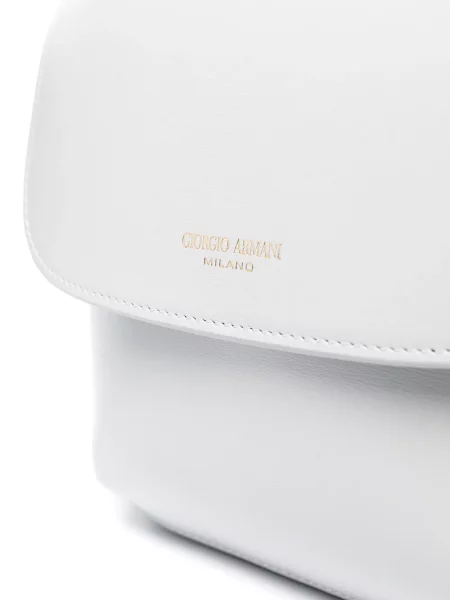 Geanta de piele Giorgio Armani din piele gri