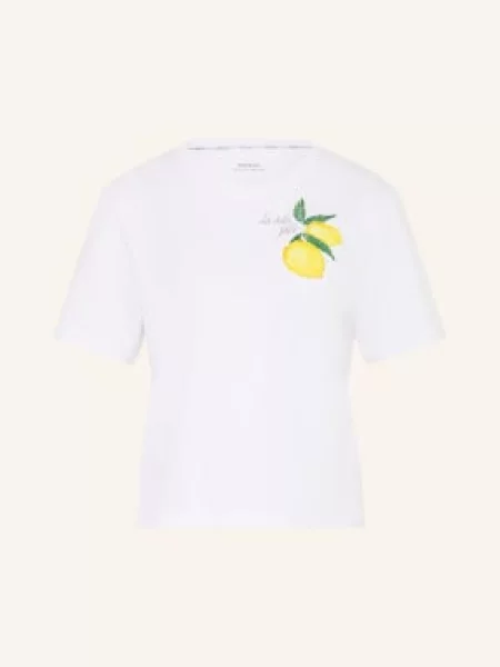 Marc Cain Tričko S Flitry white bílé