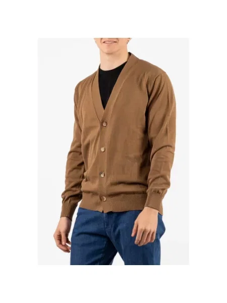 Sweter Filippo De Laurentiis brązowy