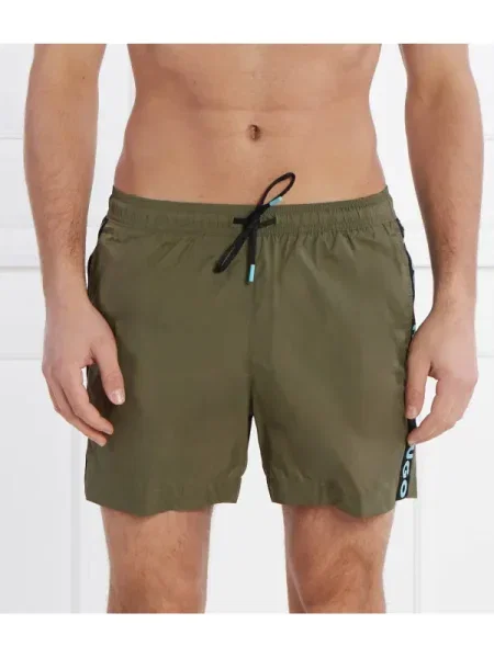 Sport rövidnadrág Hugo Bodywear khaki