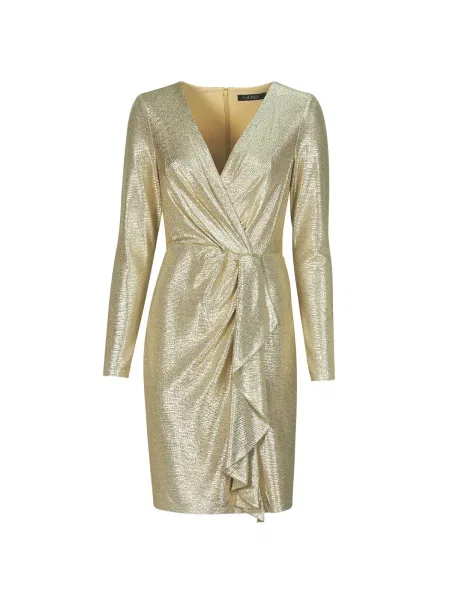 Rochie de cocktail Lauren Ralph Lauren cu mâneci lungi scurtă de costum