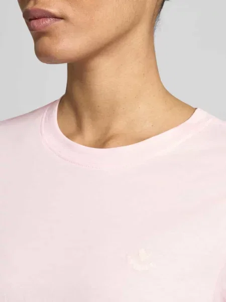 T-shirt o kroju regular fit z czystej bawełny S.oliver Red Label różowa