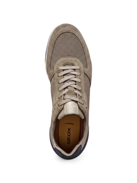 Fűzős csipkés sneaker Geox barna