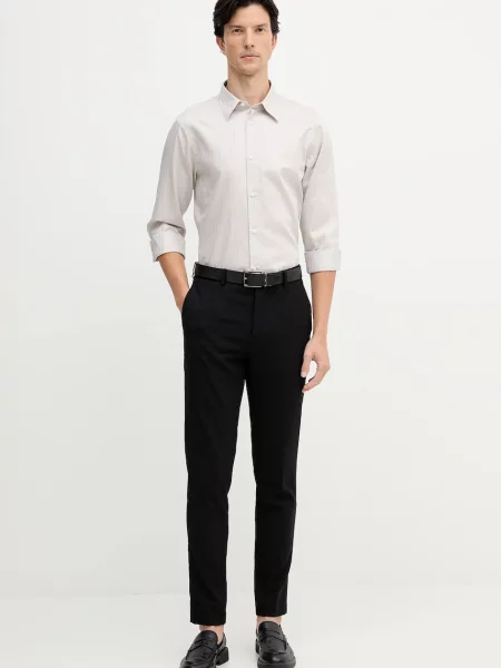 Сорочка Armani Exchange regular класичний комір бежевий