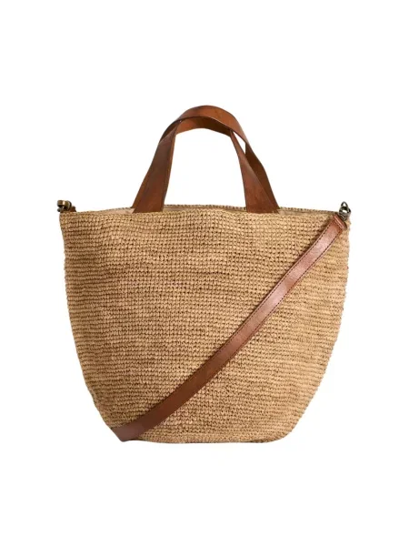 Torebka skórzana Ibeliv beżowa