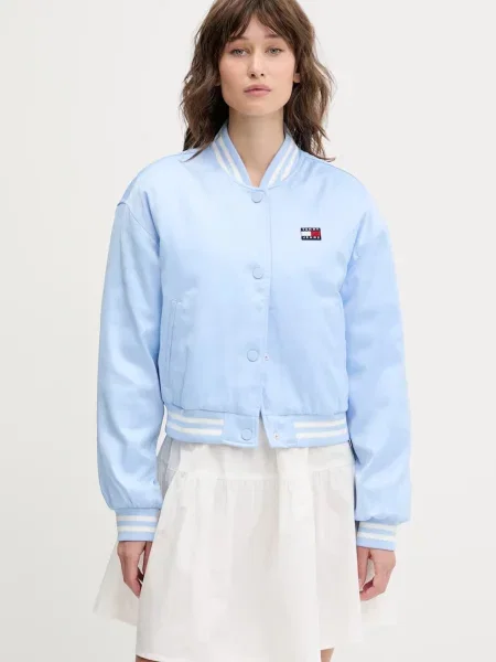 Яке бомбър Tommy Jeans преходен модел синьо