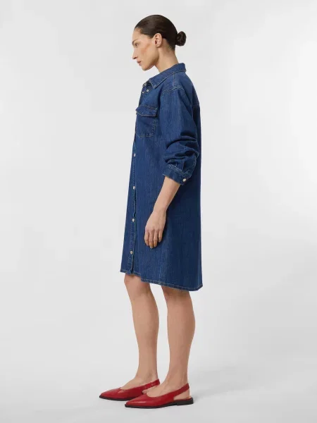 COMMA Rochie denim albastru