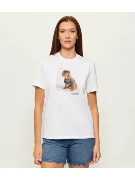 Barbour Tricou Marine alb