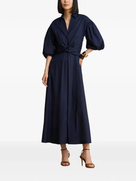 Rochie midi Lauren Ralph Lauren albastru