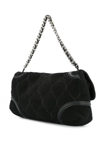 Prošívaný náhrdelník Chanel Pre-owned černý