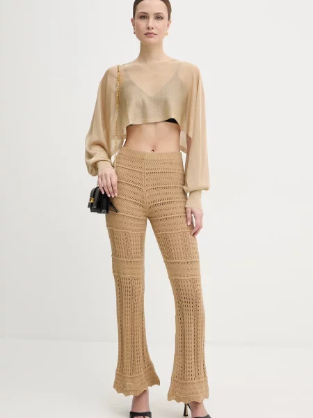 Twinset pantaloni de bej
