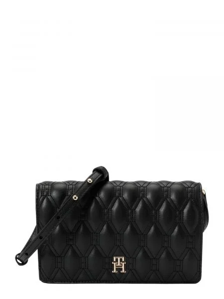 TOMMY HILFIGER Geantă de umăr negru