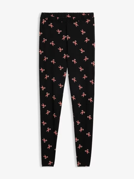 Legginsy z mieszanki bawełny czarne