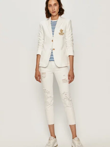 Lauren Ralph Lauren Sacou Anfisa auriu alb