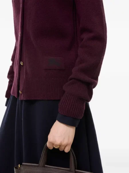 Cardigan Burberry din cașmir violet