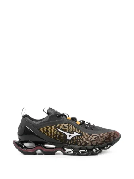 Sneakerși Mizuno cu șireturi din dantelă negru