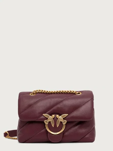 Geanta crossbody Pinko din piele roșu